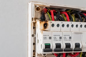 Scorched Breaker Panel and Wiring